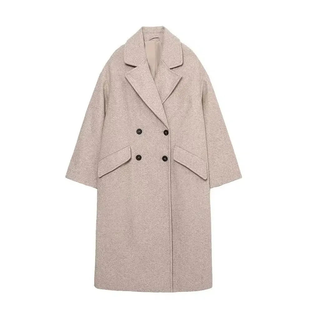 Double-Breasted Wool Coat