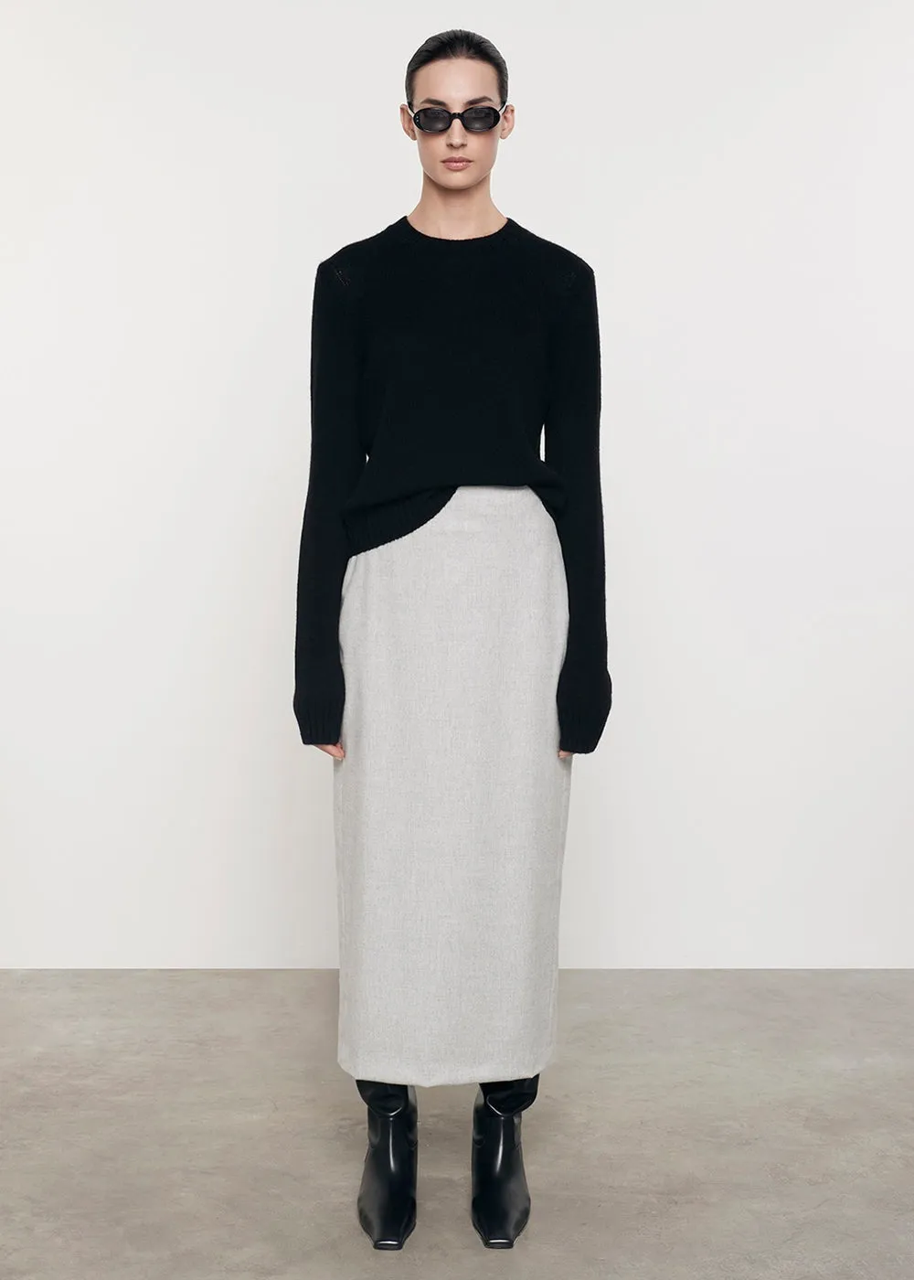 Enza Costa Cashmere Easy Crew Sweater