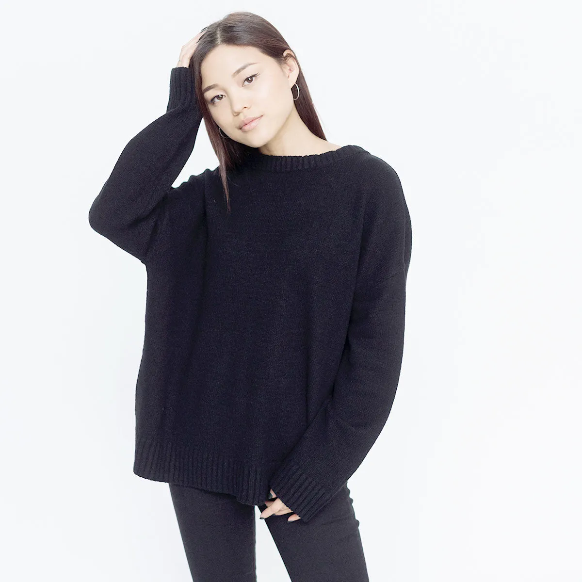 Faux Cashmere Marchesi Sweater | Grey