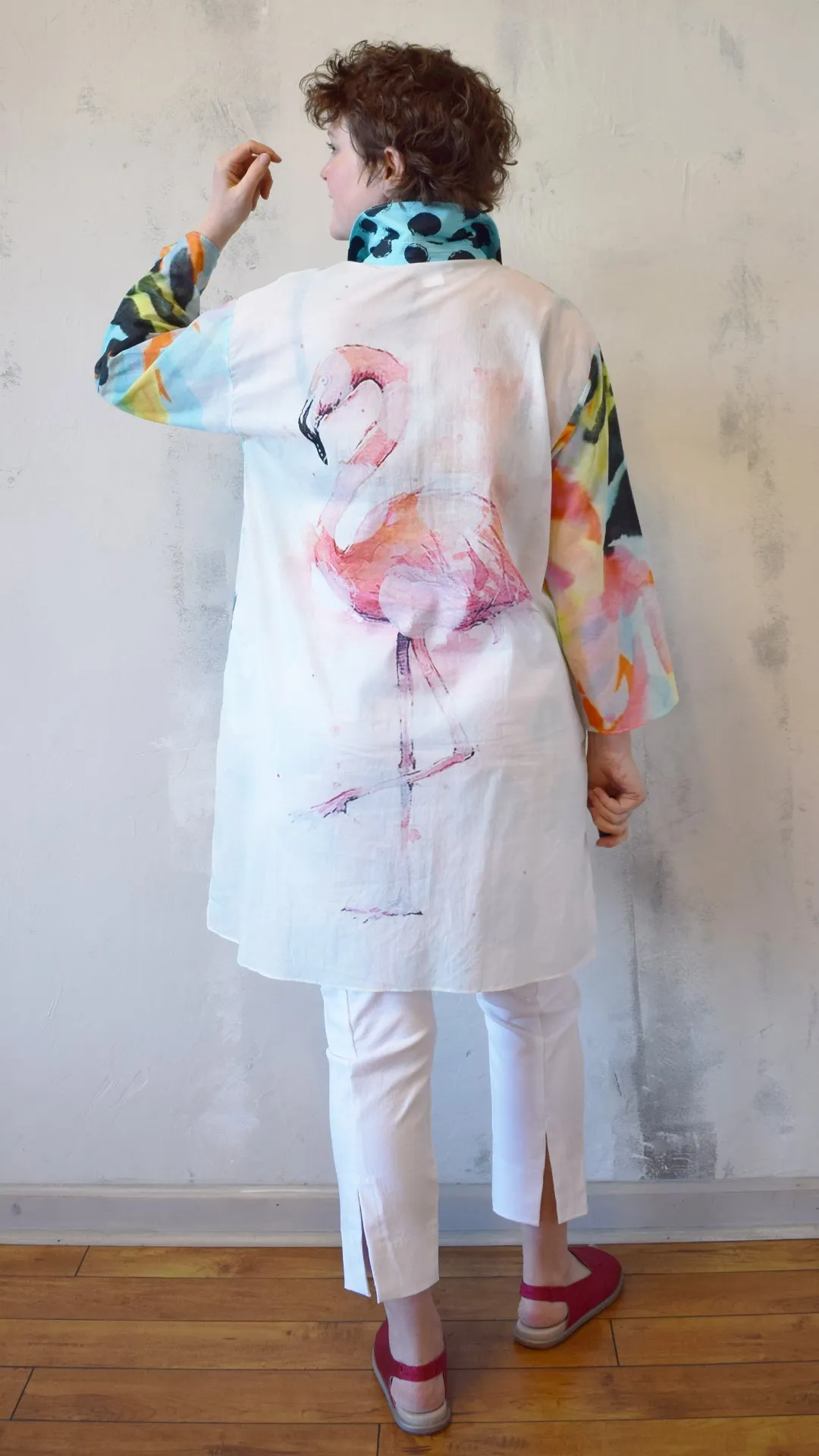 Flamingo Button Up