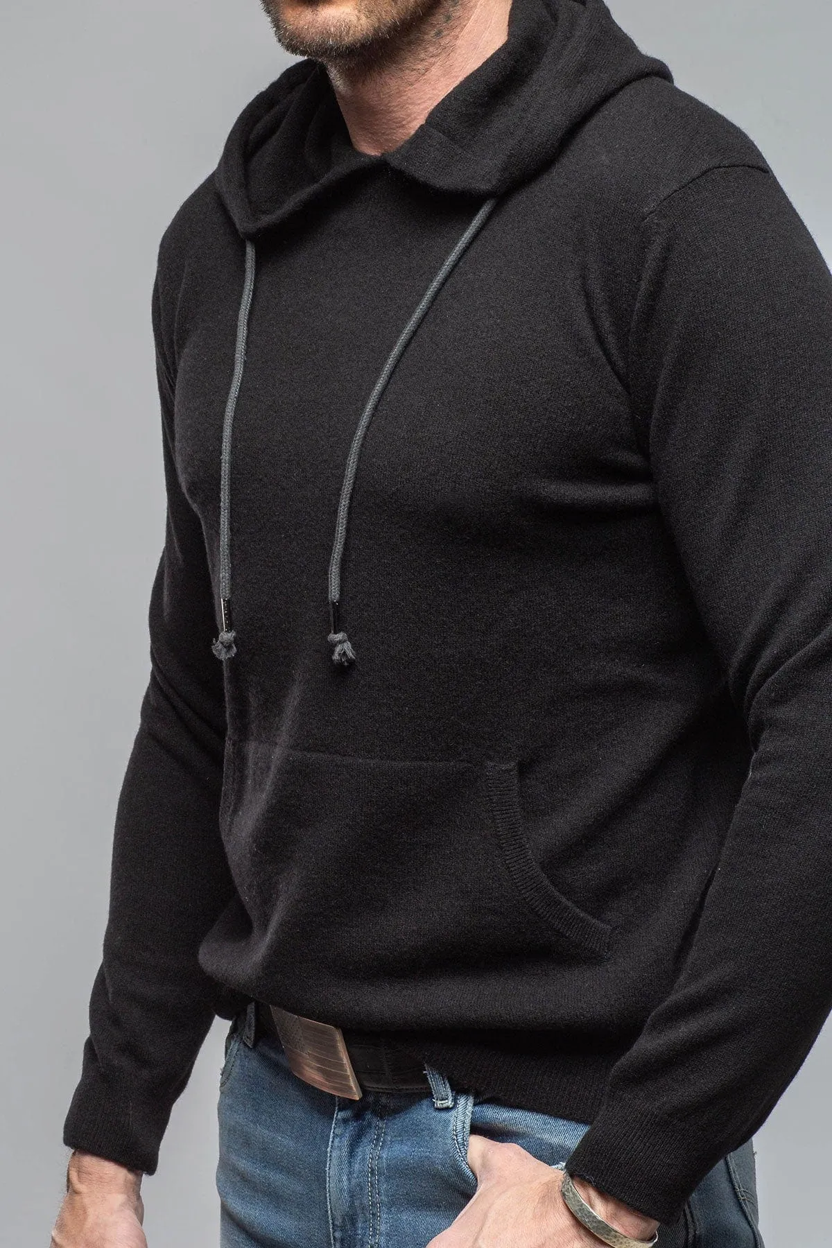 Florio II Cashmere Hoodie In Black