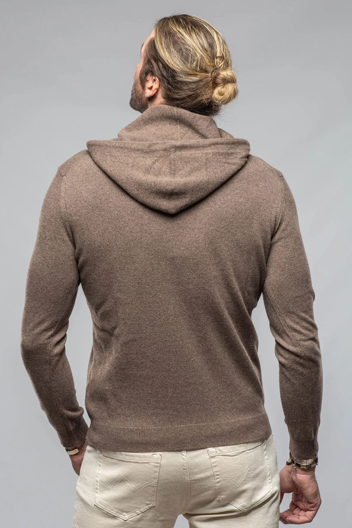 Florio II Cashmere Hoodie In Dark Sand