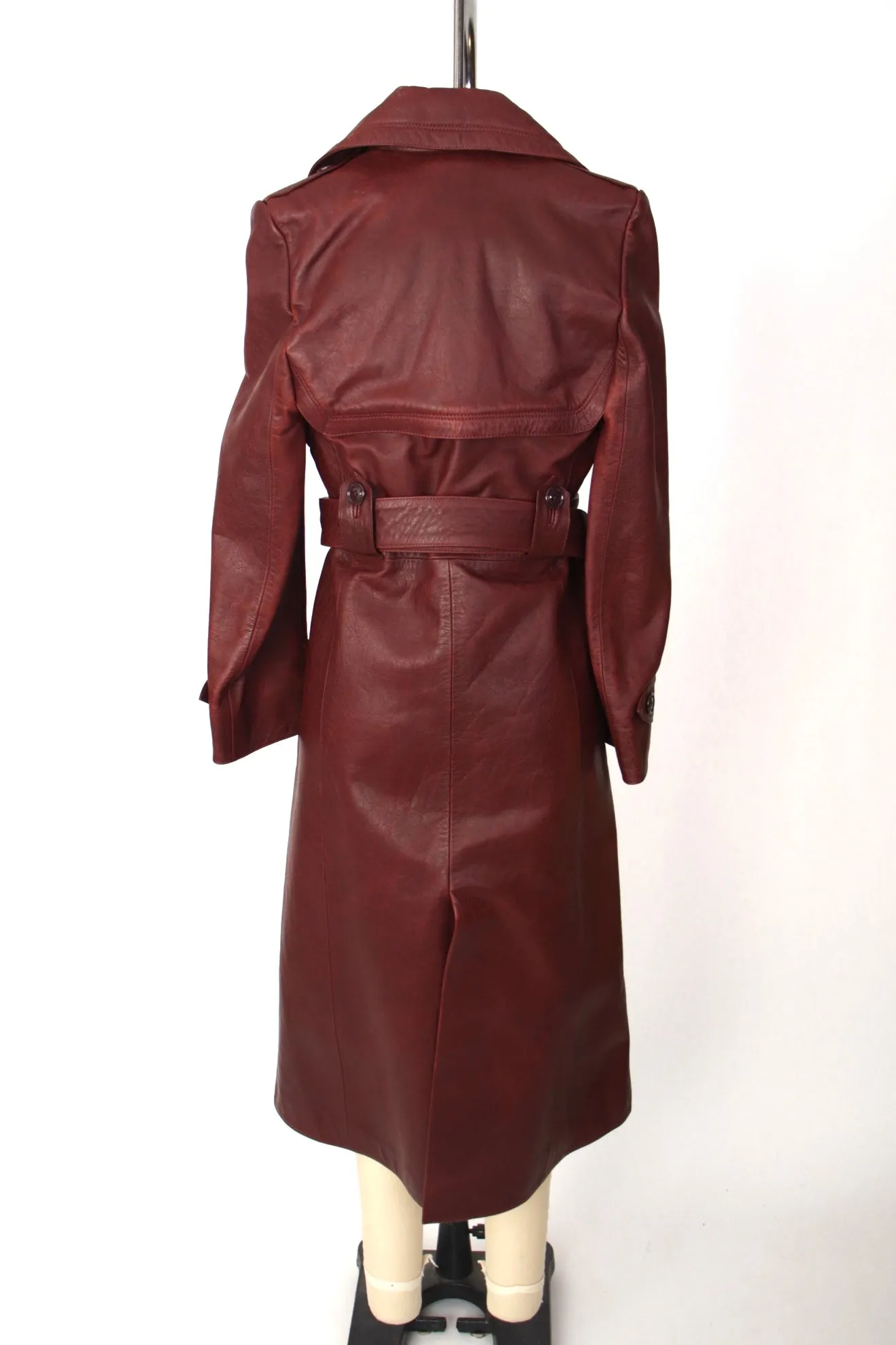 F/W 2017 Vetements Oxblood Leather Trench