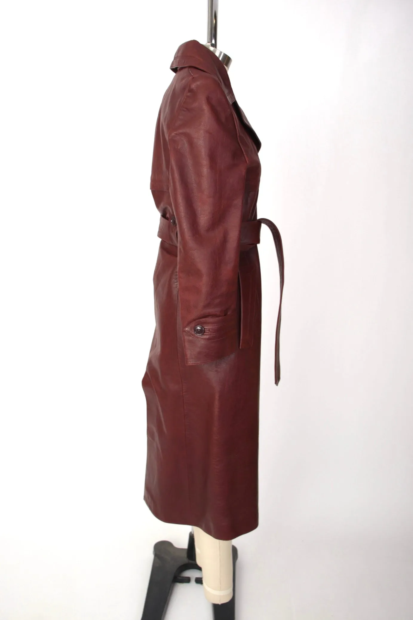 F/W 2017 Vetements Oxblood Leather Trench
