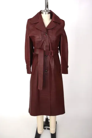 F/W 2017 Vetements Oxblood Leather Trench