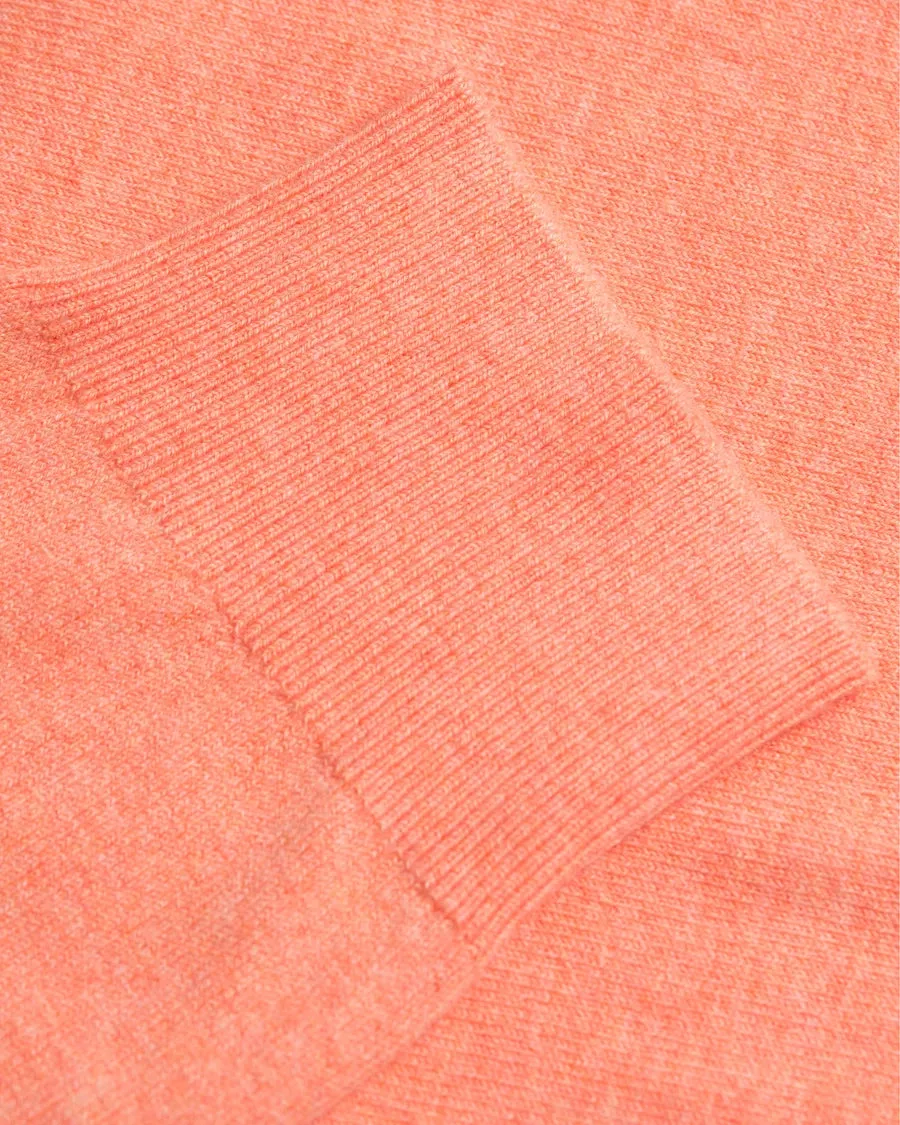 Gant Men's Cotton Cashmere Crew Sweater, Medium, Faded Coral