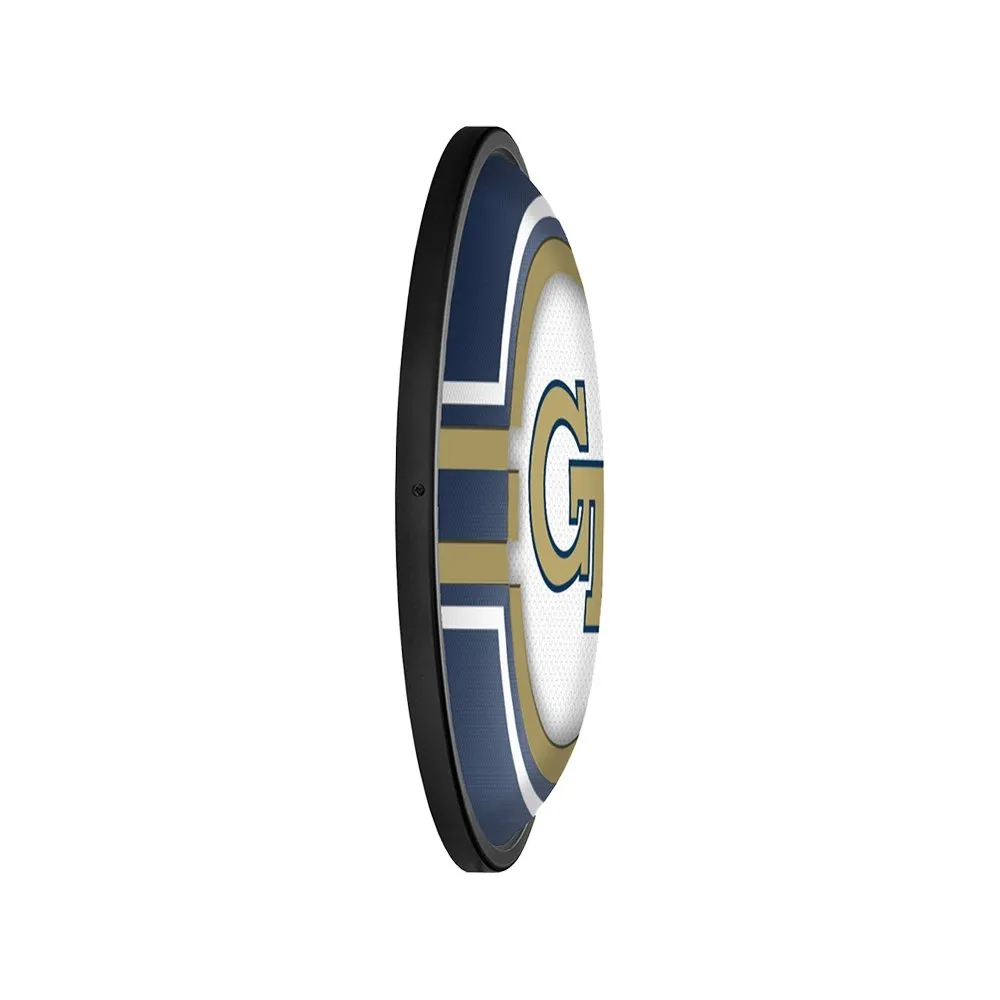 Georgia Tech Yellow Jackets: Oval Slimline Lighted Wall Sign