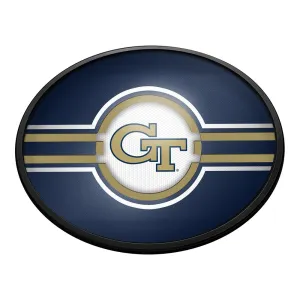 Georgia Tech Yellow Jackets: Oval Slimline Lighted Wall Sign