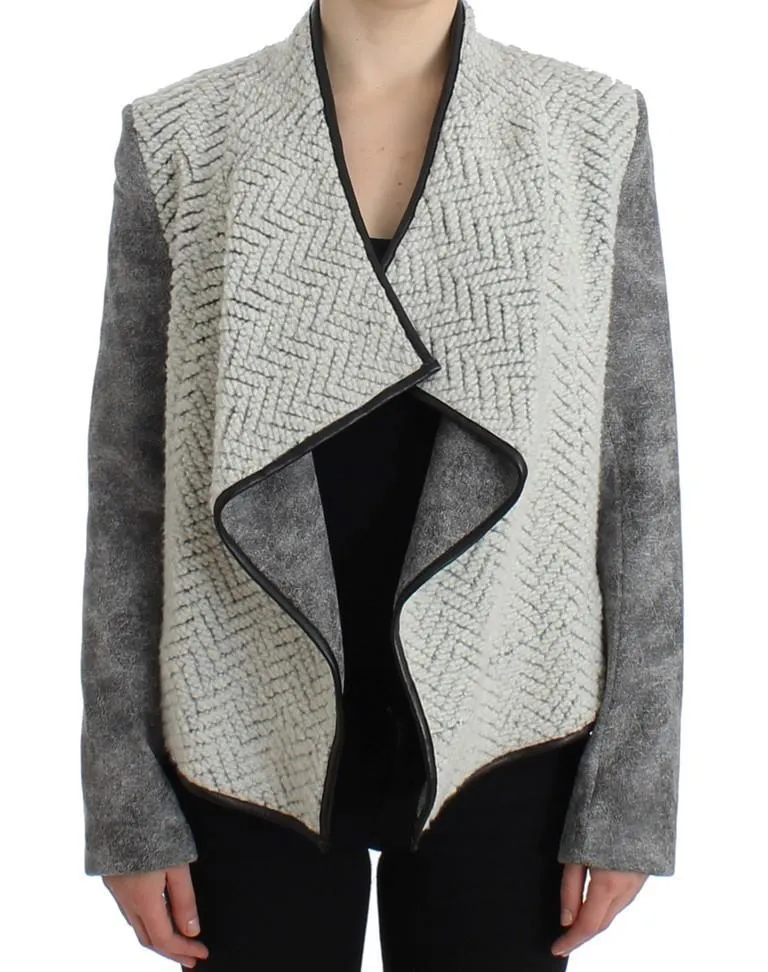 Gray Jacket Short Trench Coat Jacket