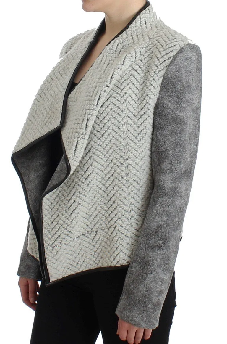 Gray Jacket Short Trench Coat Jacket