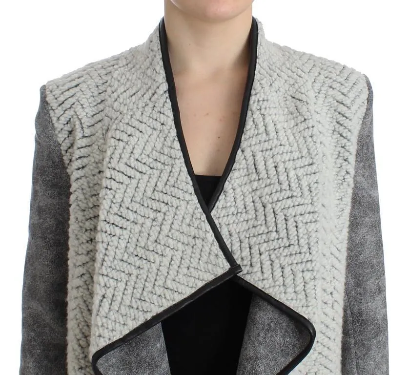 Gray Jacket Short Trench Coat Jacket