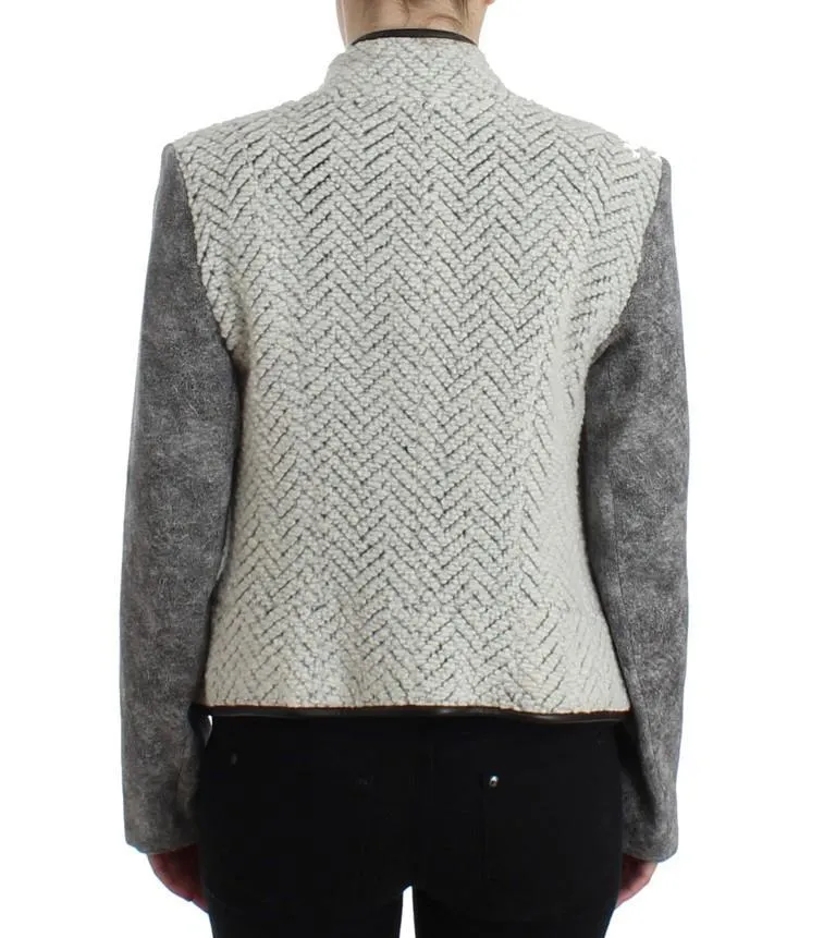 Gray Jacket Short Trench Coat Jacket