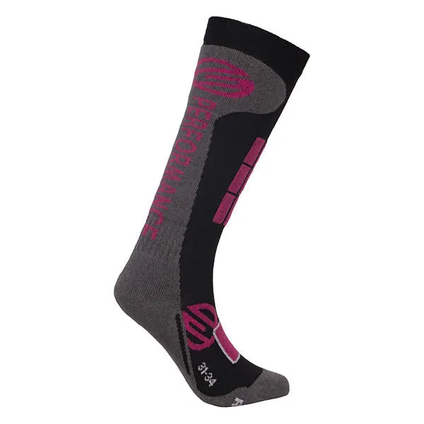 GTS Calcetines de Ski Largo de Niña Rosado