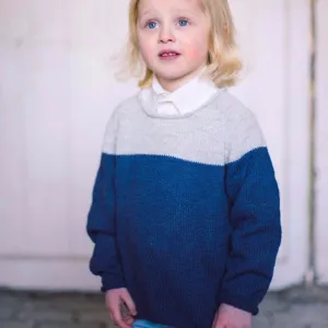 Handknitted Alpaca Wool Unisex Sweater (Navy)