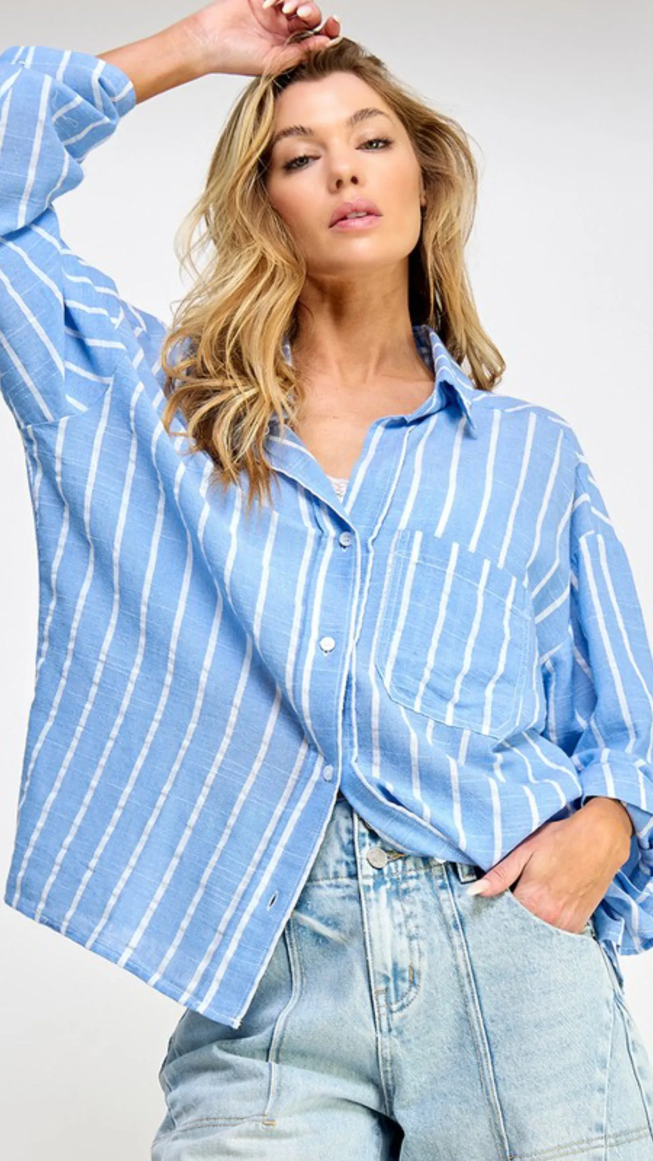 Heidi Striped Button Down