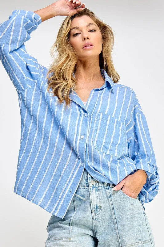 Heidi Striped Button Down