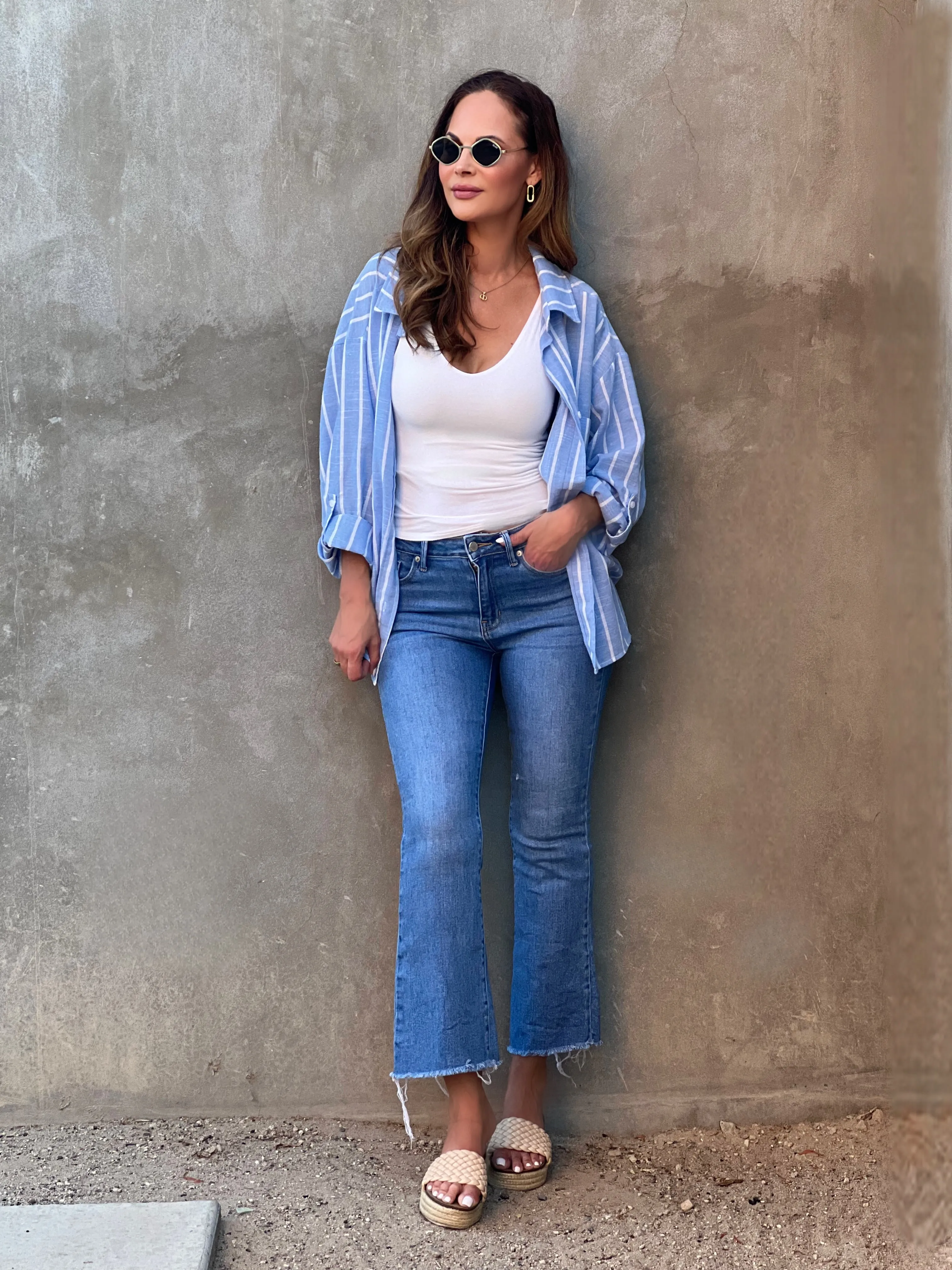 Heidi Striped Button Down