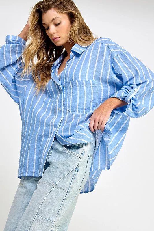 Heidi Striped Button Down