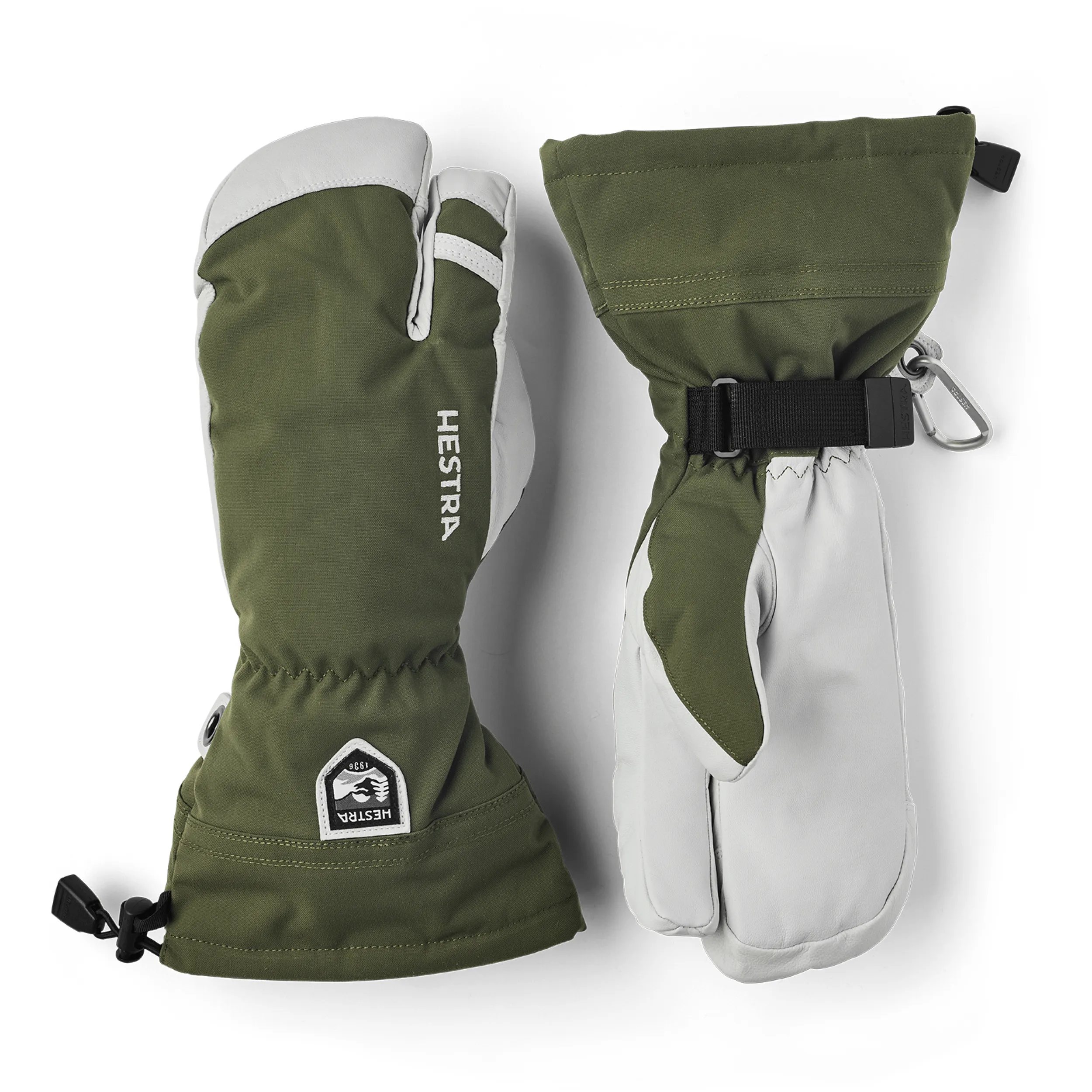 Hestra Army Leather Heli Ski 3-Finger Mittens