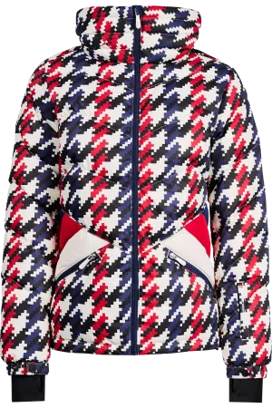 Houndstooth Ski Duvet Down Ski Jacket