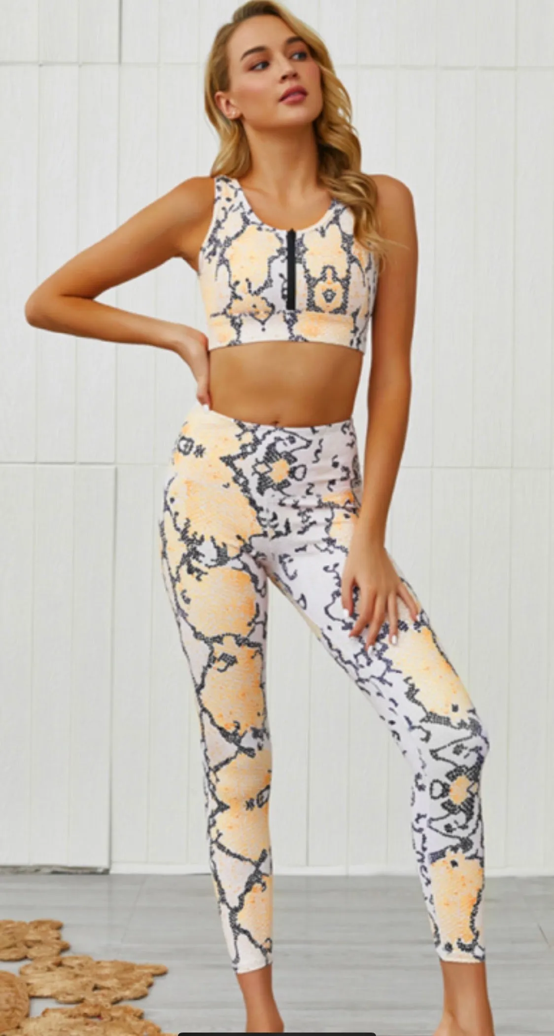 Kaa Python Print Sports Bra
