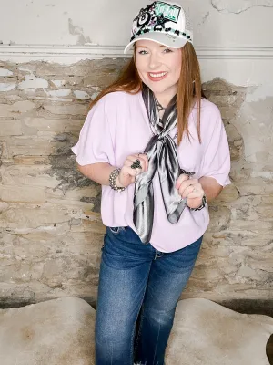 Kait Lavender V-neck Top