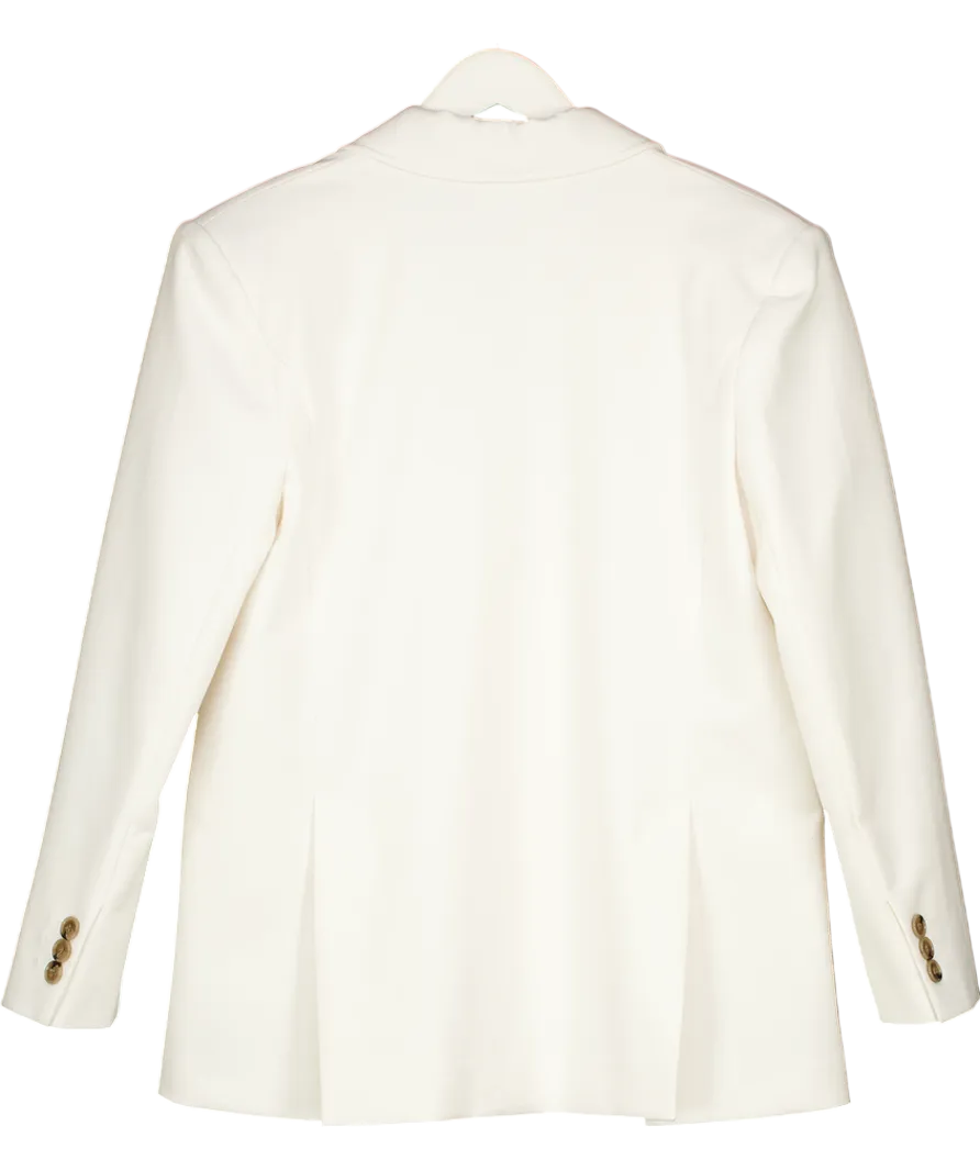 Karen Millen Cream Stitch Detail Blazer UK 10