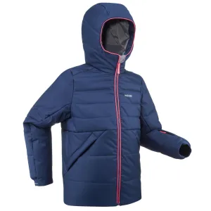 Kids’ warm and waterproof padded ski jacket - 100 warm