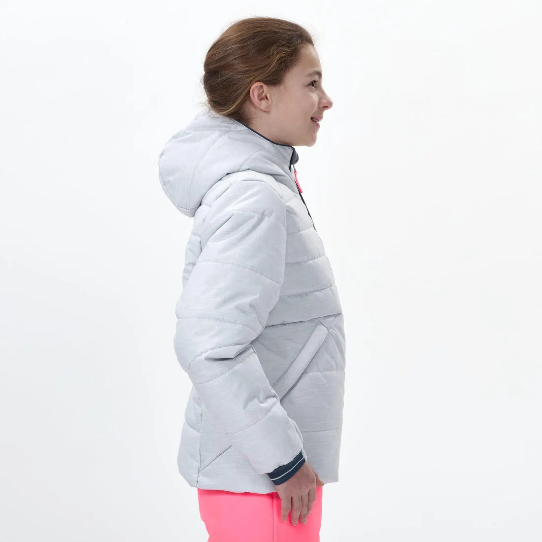 Kids’ warm and waterproof padded ski jacket - 100 warm