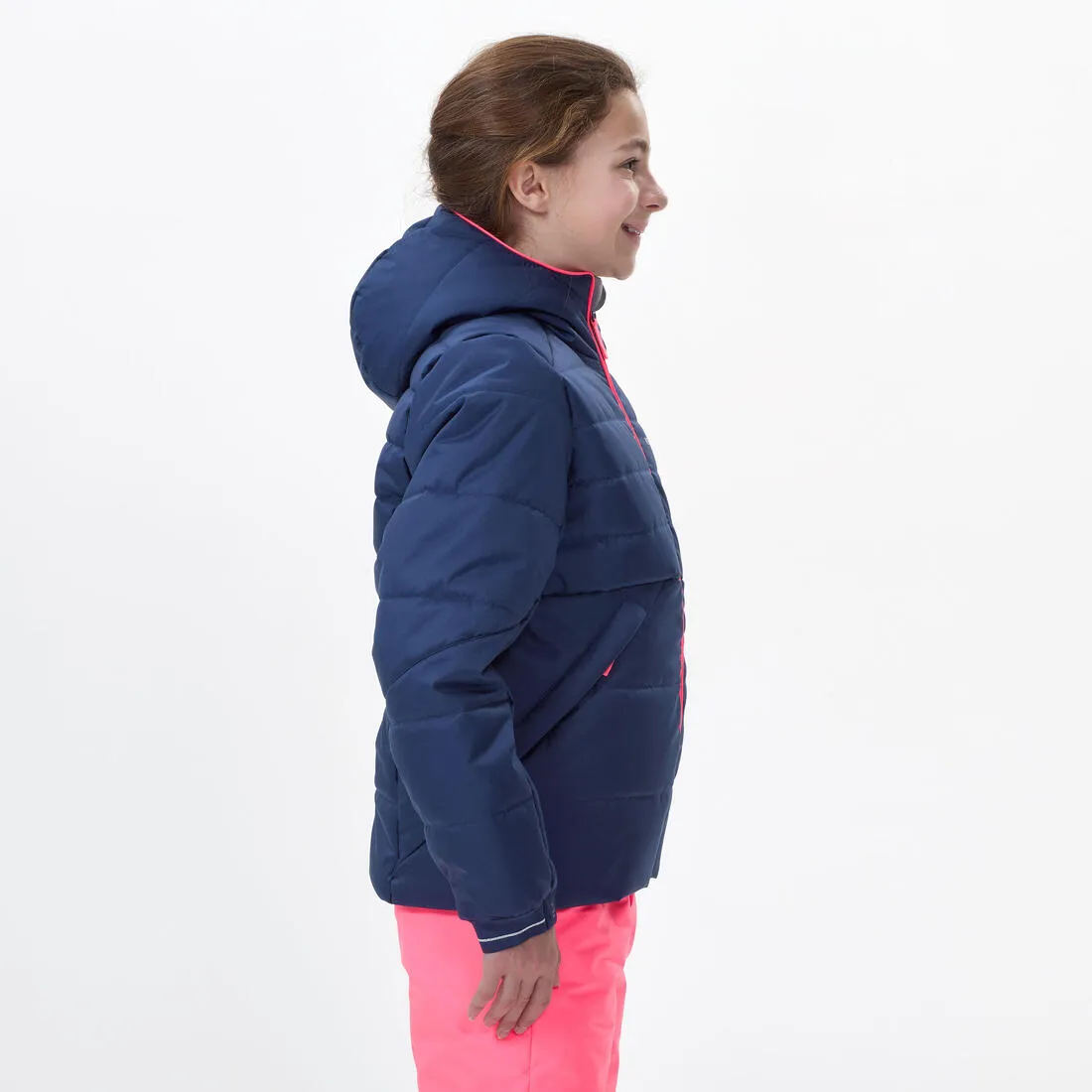 Kids’ warm and waterproof padded ski jacket - 100 warm