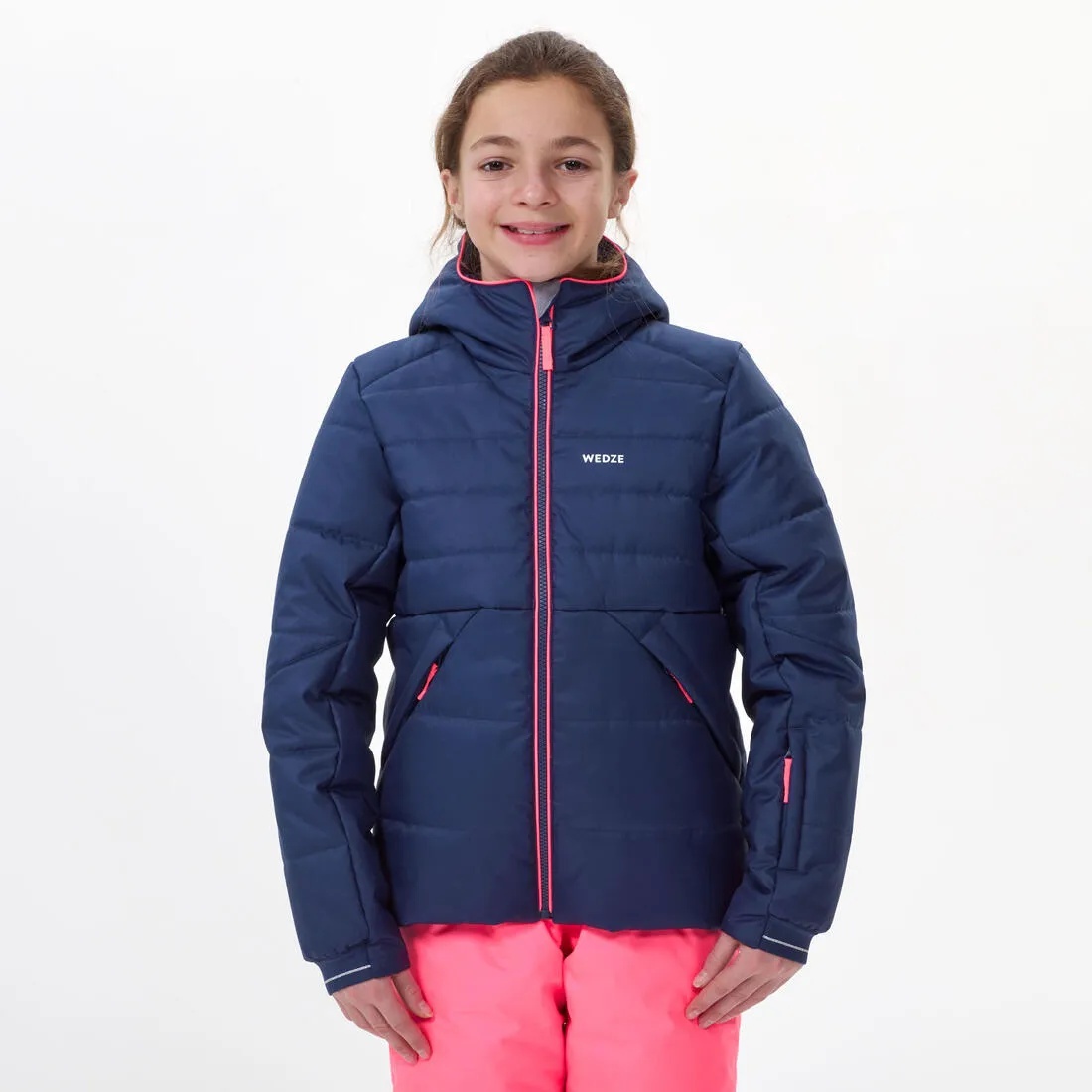 Kids’ warm and waterproof padded ski jacket - 100 warm