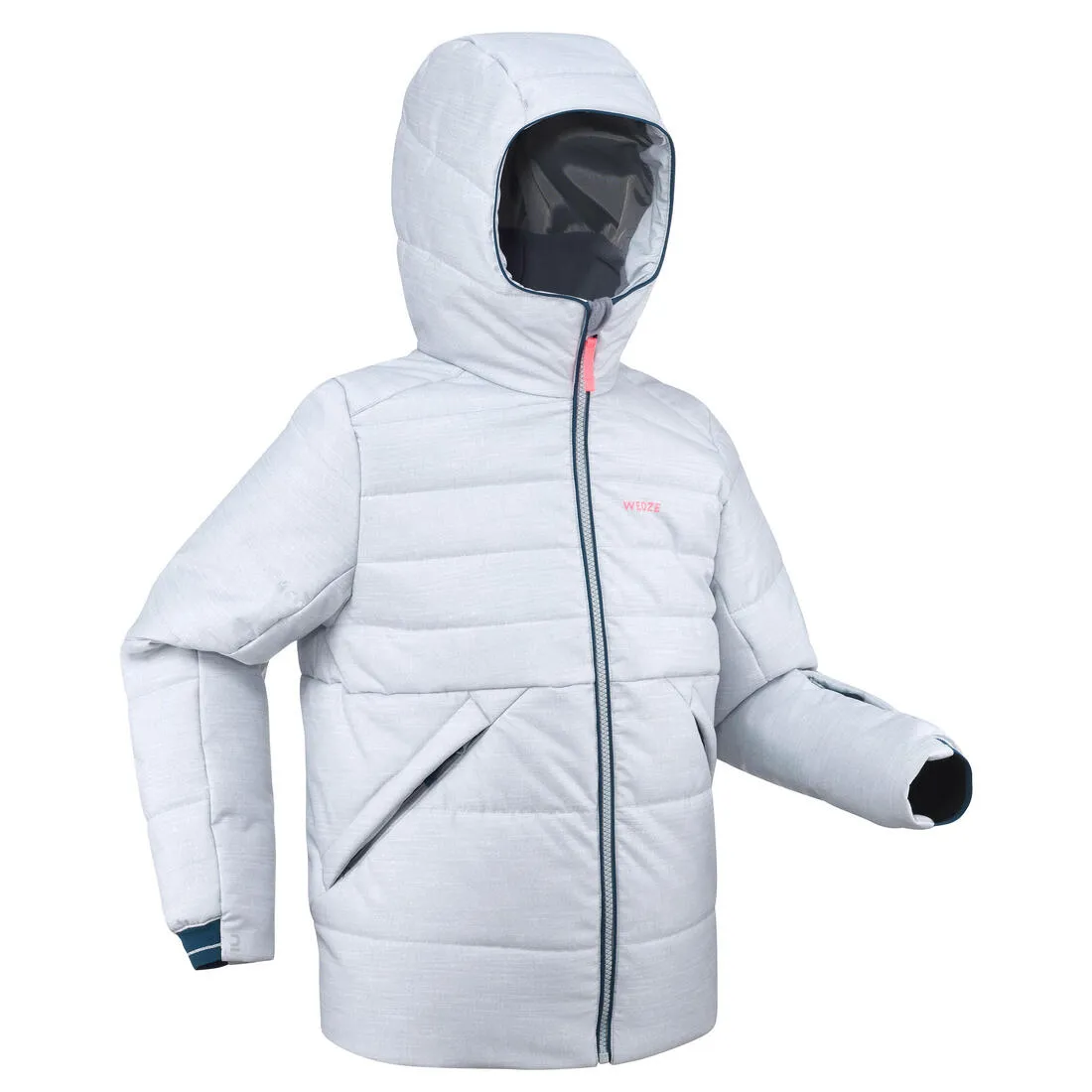 Kids’ warm and waterproof padded ski jacket - 100 warm