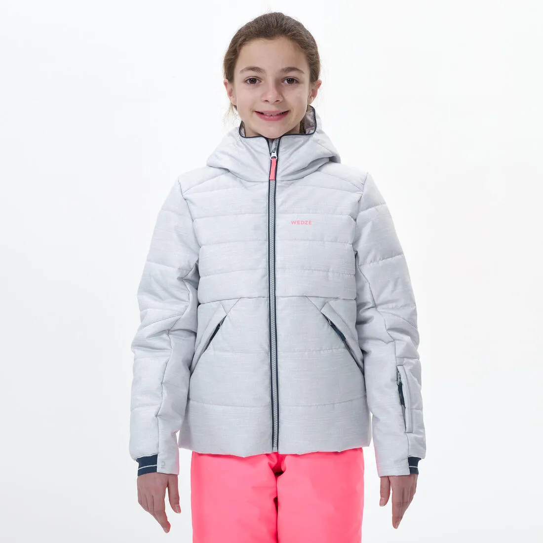 Kids’ warm and waterproof padded ski jacket - 100 warm