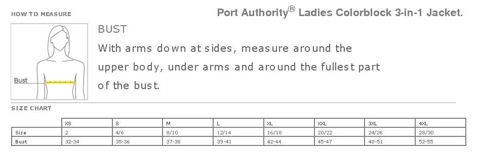 Ladies Port Authority® Colorblock 3-in-1 Jacket