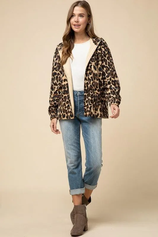 Laney Leopard Hooded Jacket