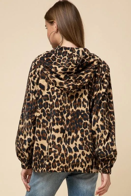 Laney Leopard Hooded Jacket
