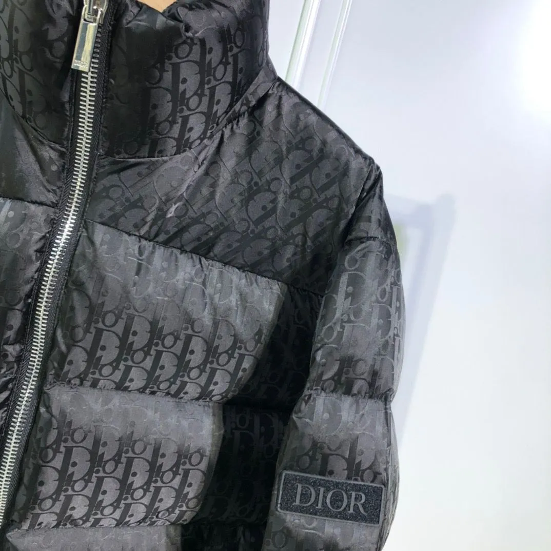 Latest Black Oblique Down Jacket