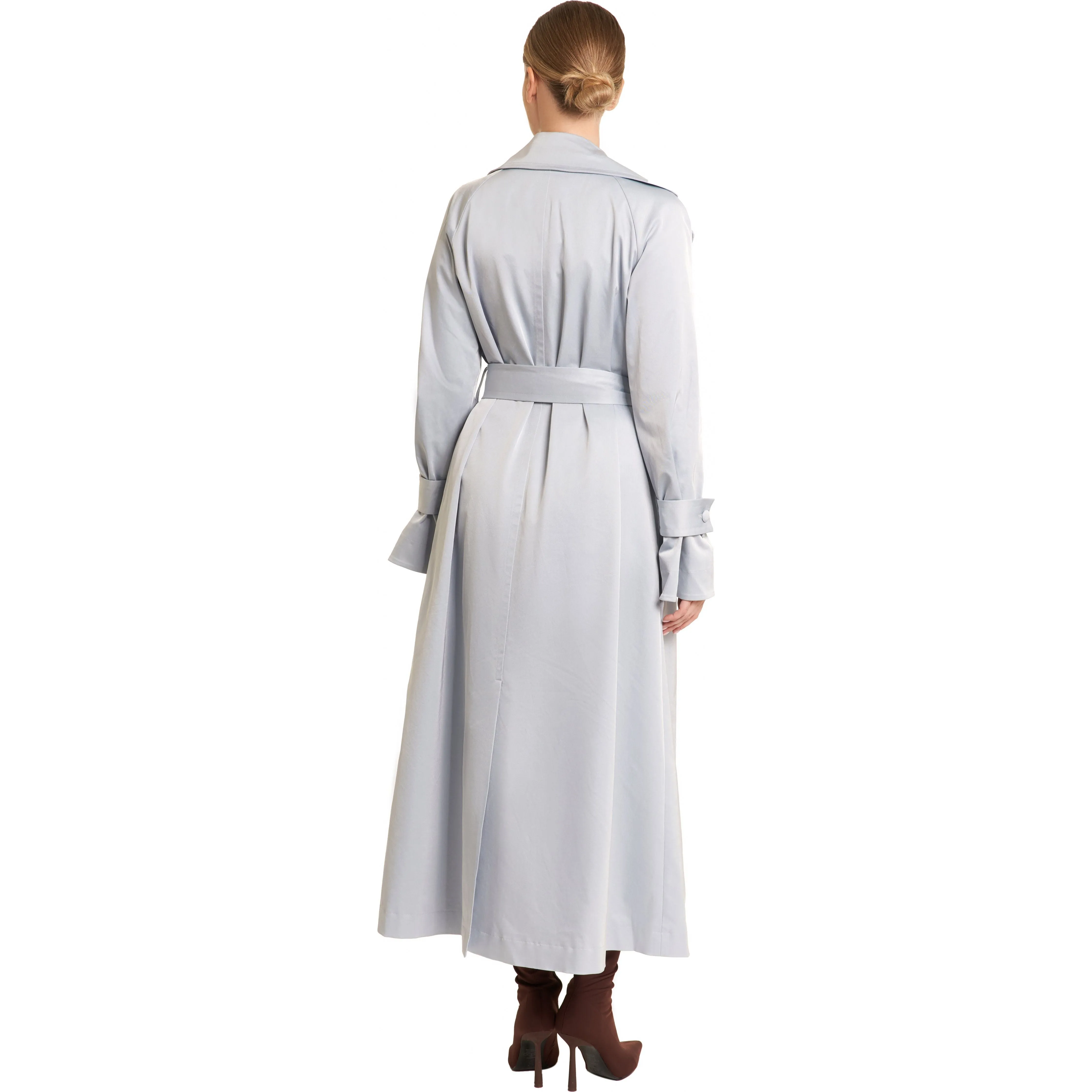 Light blue trench coat