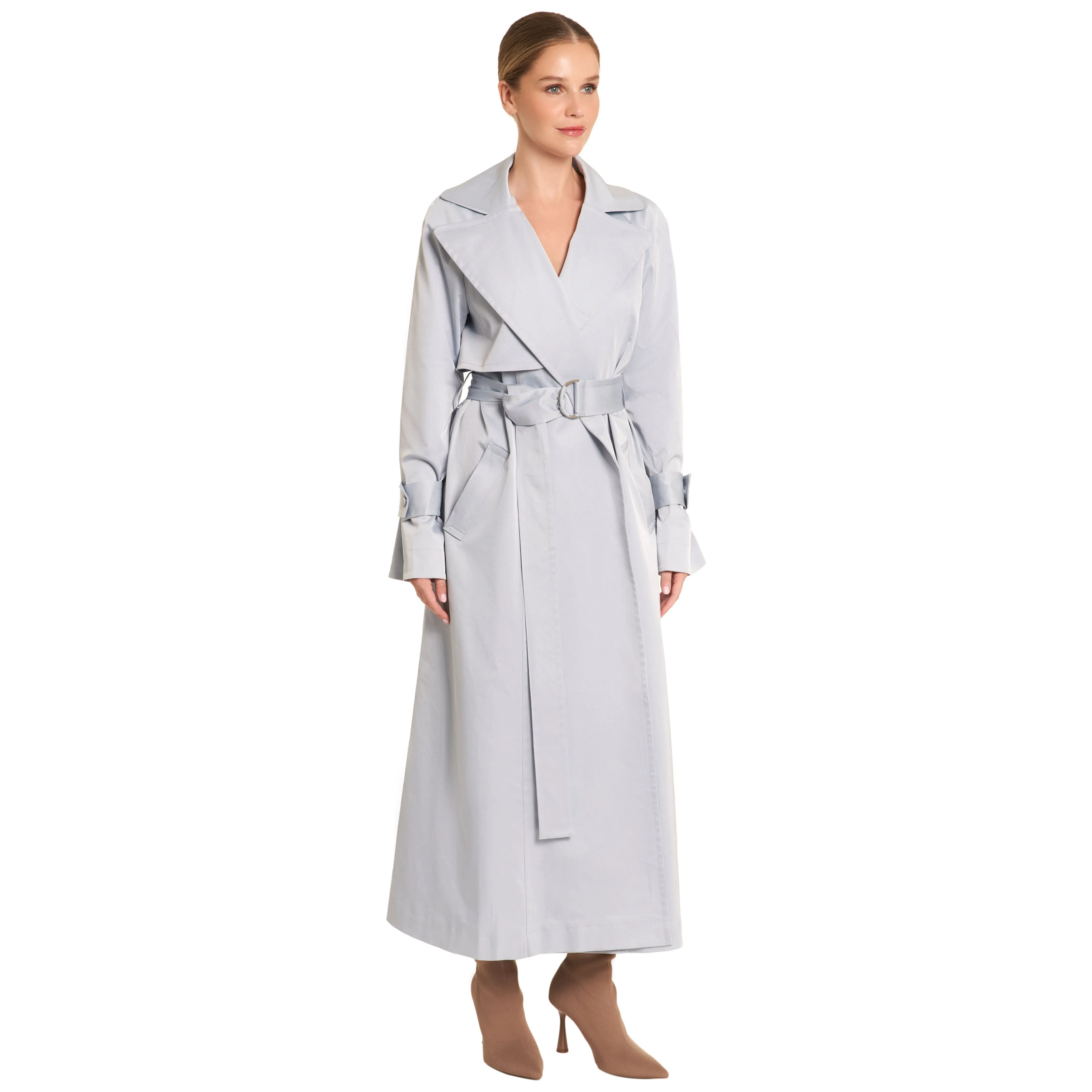 Light blue trench coat