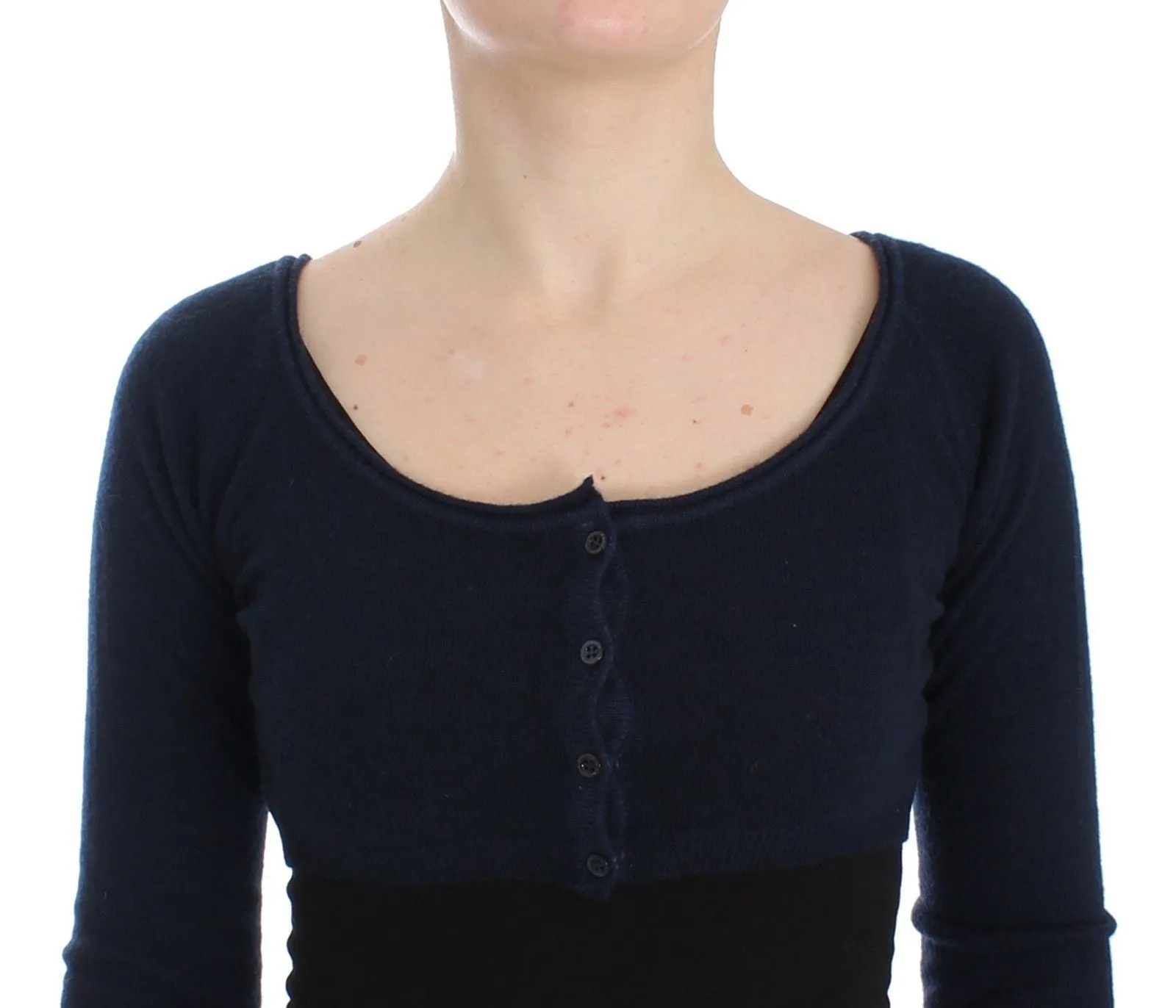 Lingerie Blue Cashmere Wool Sweater Top