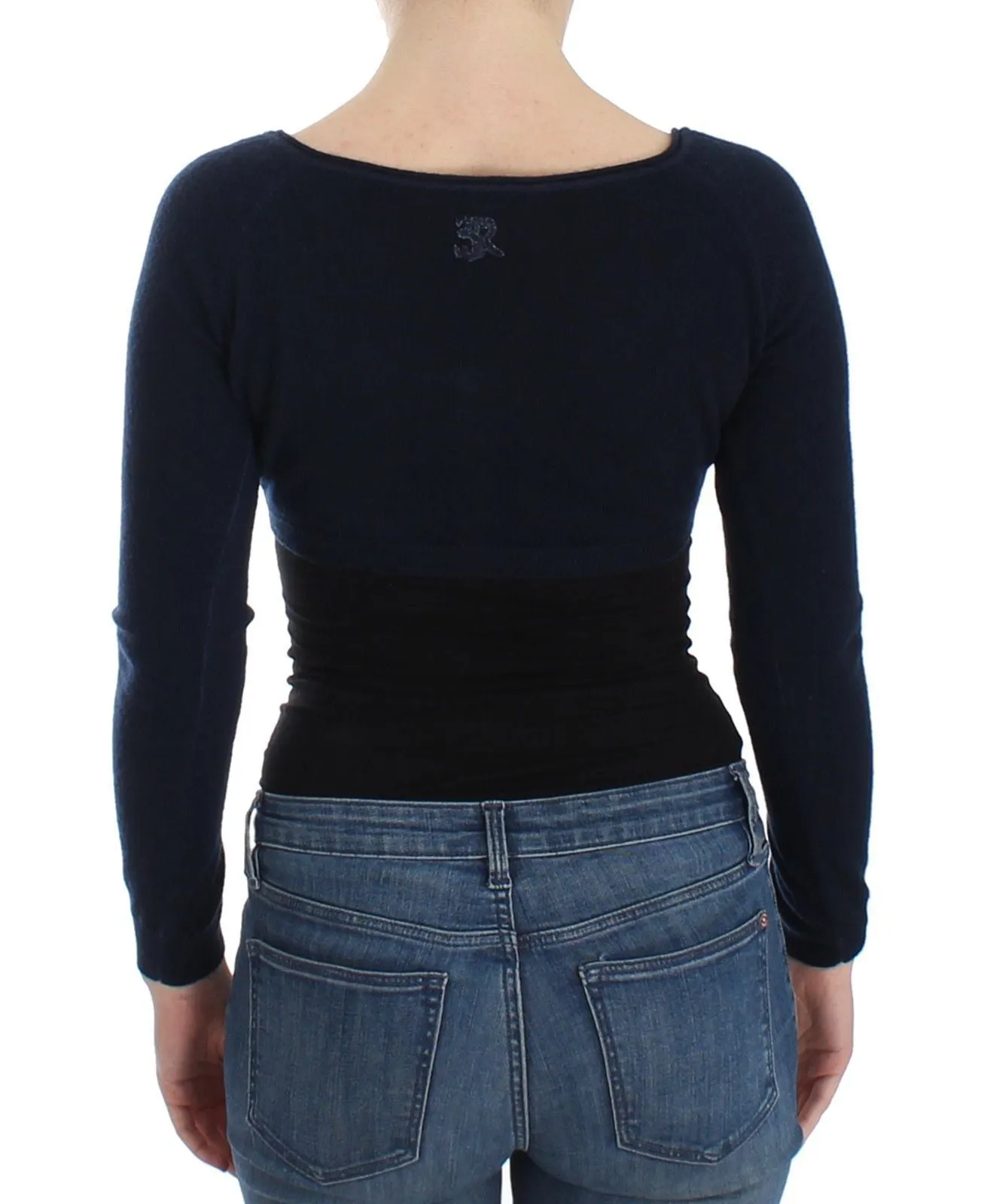 Lingerie Blue Cashmere Wool Sweater Top