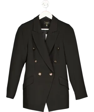 lipsy london Black Double Breasted Blazer UK 6