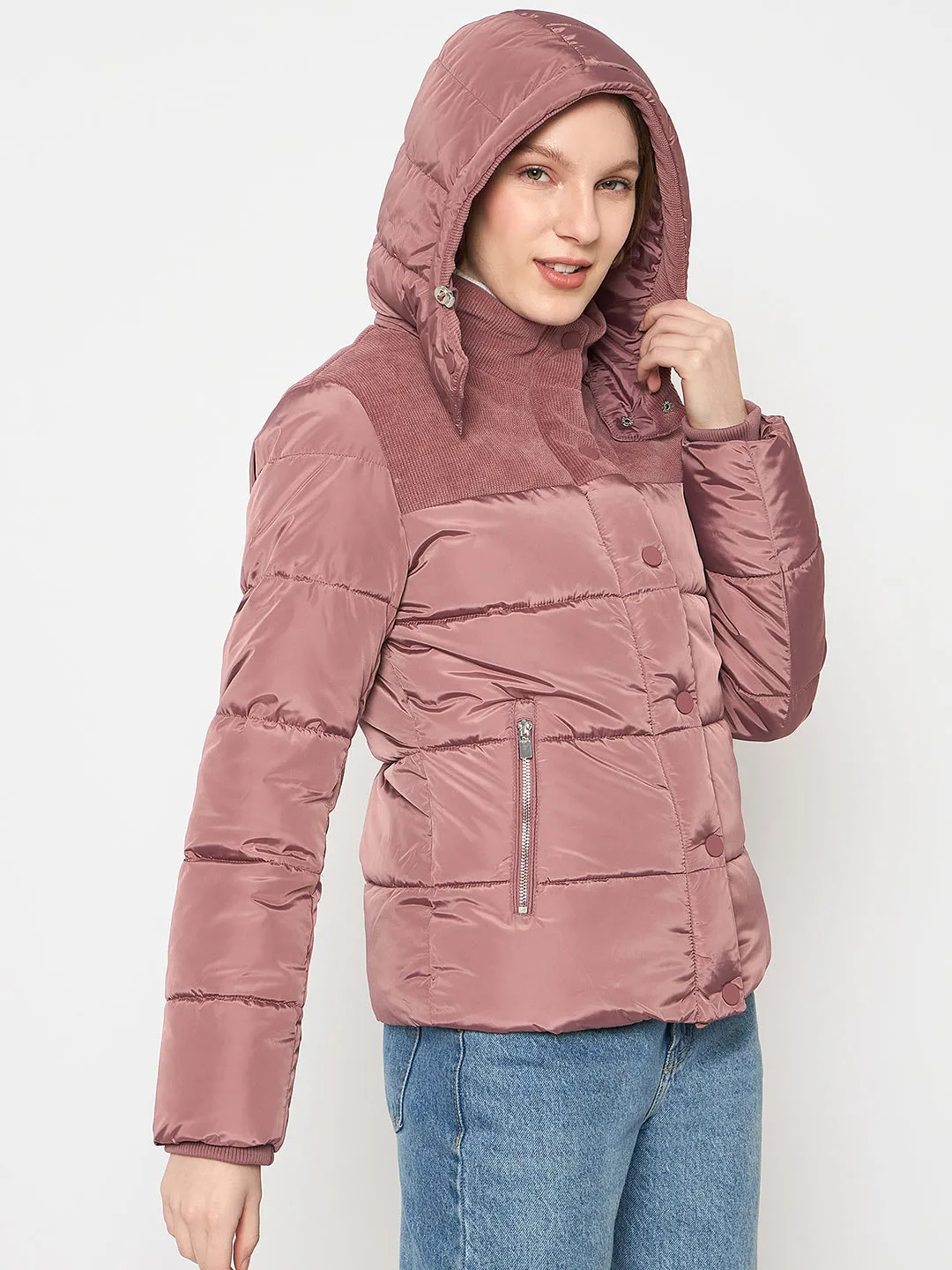 Madame Corduroy Down Rosewood Jacket