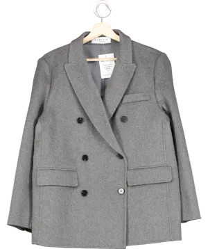 Marcela Grey Brushed Wool Blazer UK S
