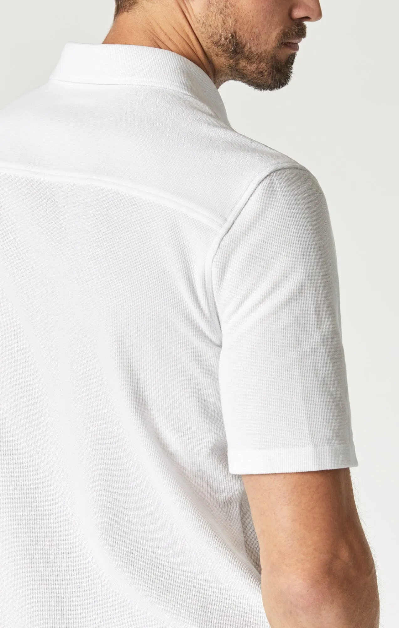MAVI: Short Sleeve Waffle Button-Down Shirt