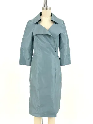 Max Mara Silk Wrap Trench Coat