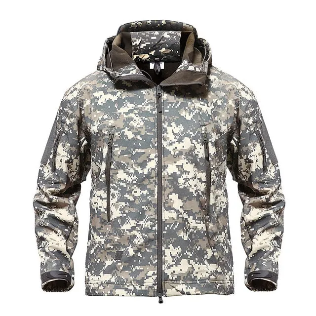 Men Army Camouflage Winter Waterproof Jacket