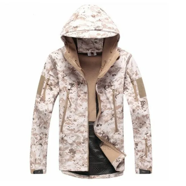 Men Army Camouflage Winter Waterproof Jacket