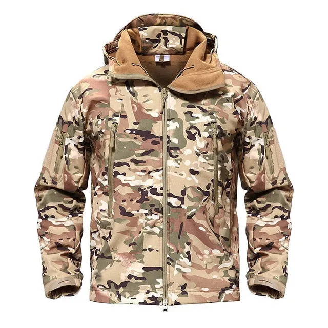 Men Army Camouflage Winter Waterproof Jacket