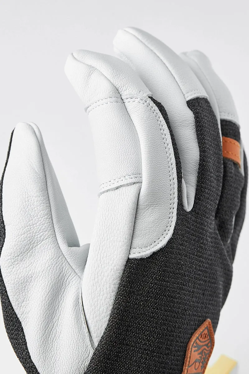 Men's Army Leather Patrol Gauntlet Ski Gloves
